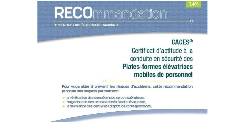 RECOMMANDATION CACES R486